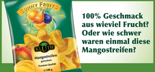 Bild von Mangostreifen getrocknet