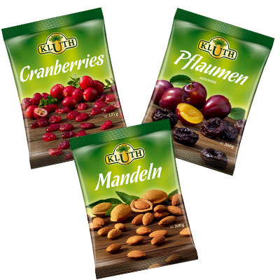 Bild Kluthbeutel Cranberries, Pflaumen und Mandeln