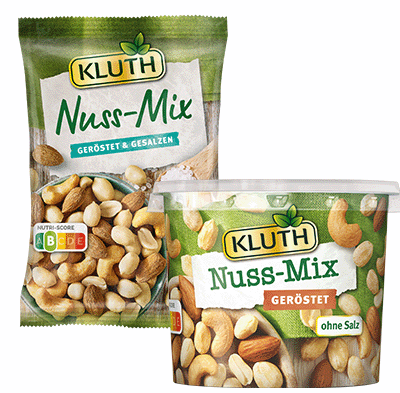KLUTH bag and cup Mixed Nuts roasted / roasted and salted
