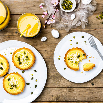 Bild Zitronencreme-Tartelettes mit weißer Schokolade